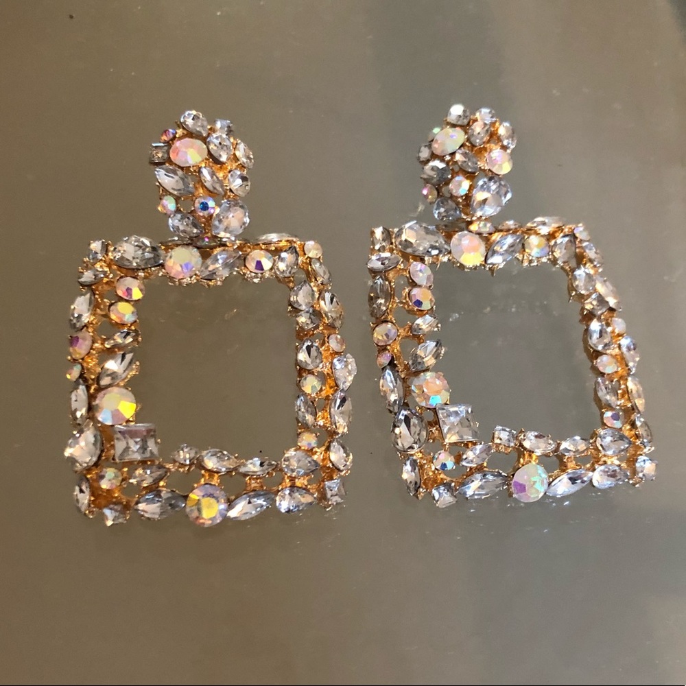 Zara rhinestone earrings - Picture 2 of 7